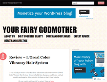 Tablet Screenshot of fairygodmotherbeautyblog.com